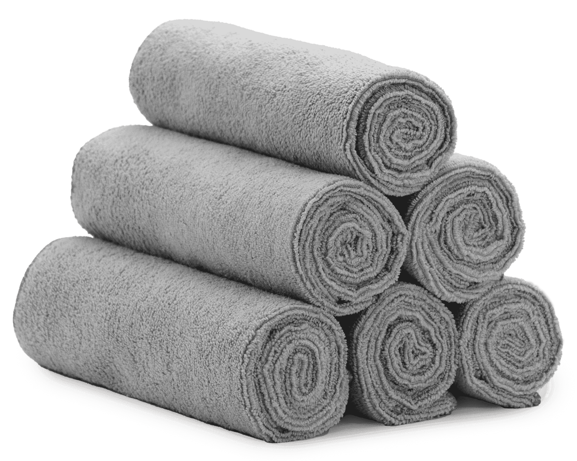 Microfiber Gym Towels, Yoga Towel for Home and Gym Bag, 16 Inch X 27 Inch, 6 Pack, Dark Grey